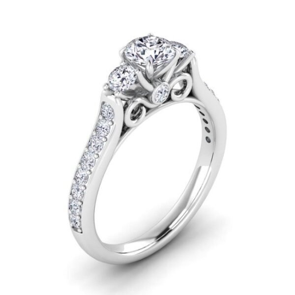 Home 14 Lab grown diamond engagement ring in white gold