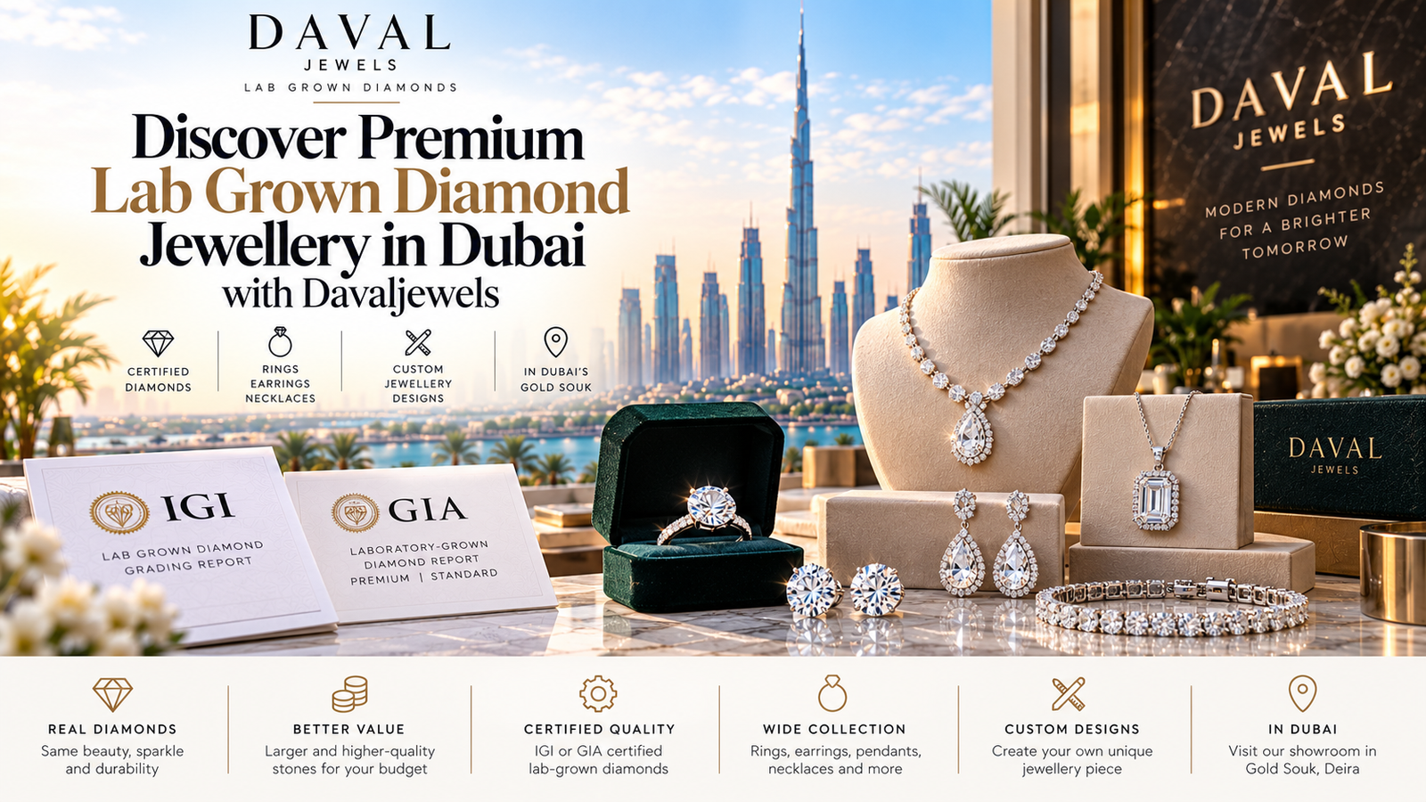 Lab Grown Diamond Jewellery in Dubai