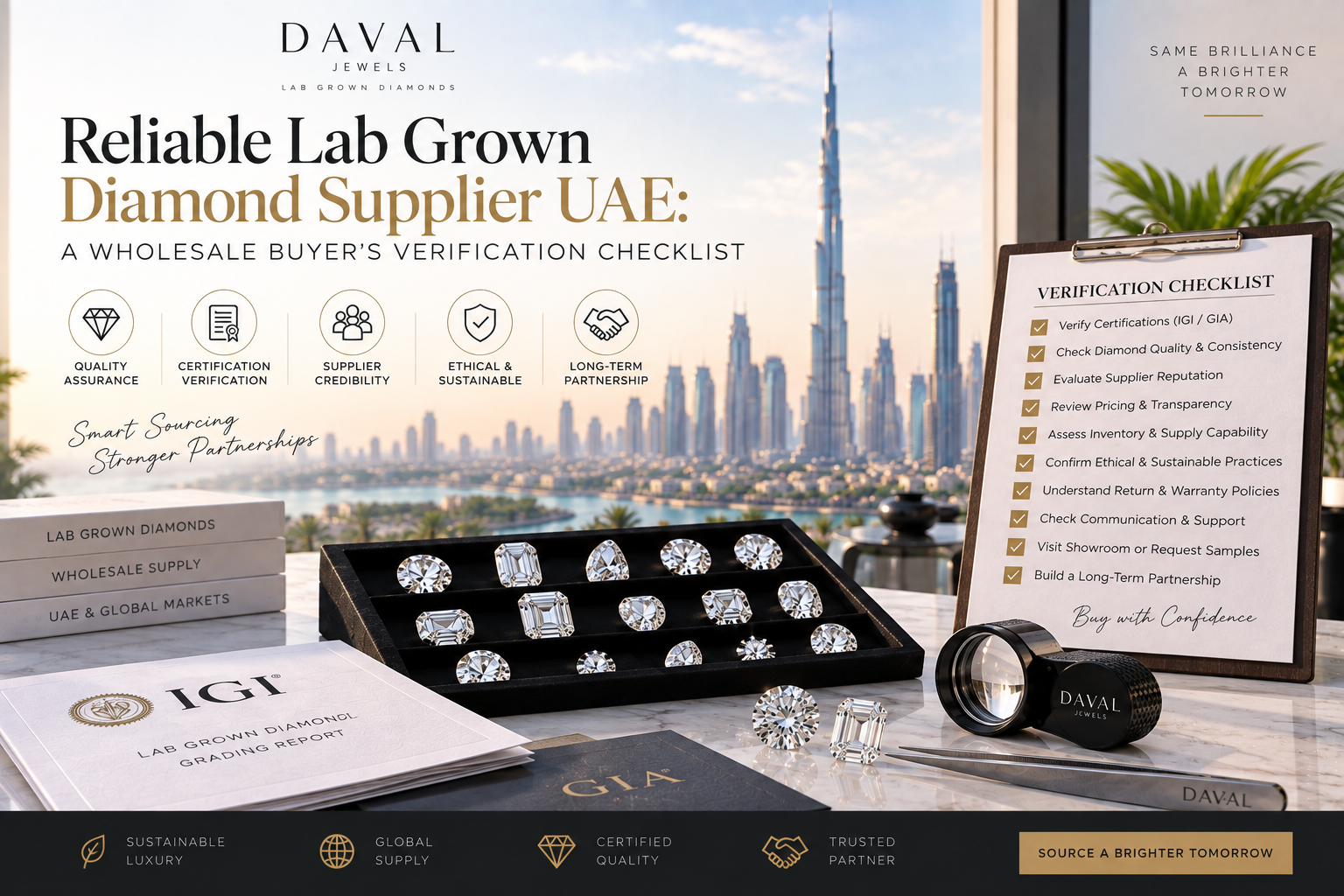 Reliable Lab Grown Diamond Supplier UAE
