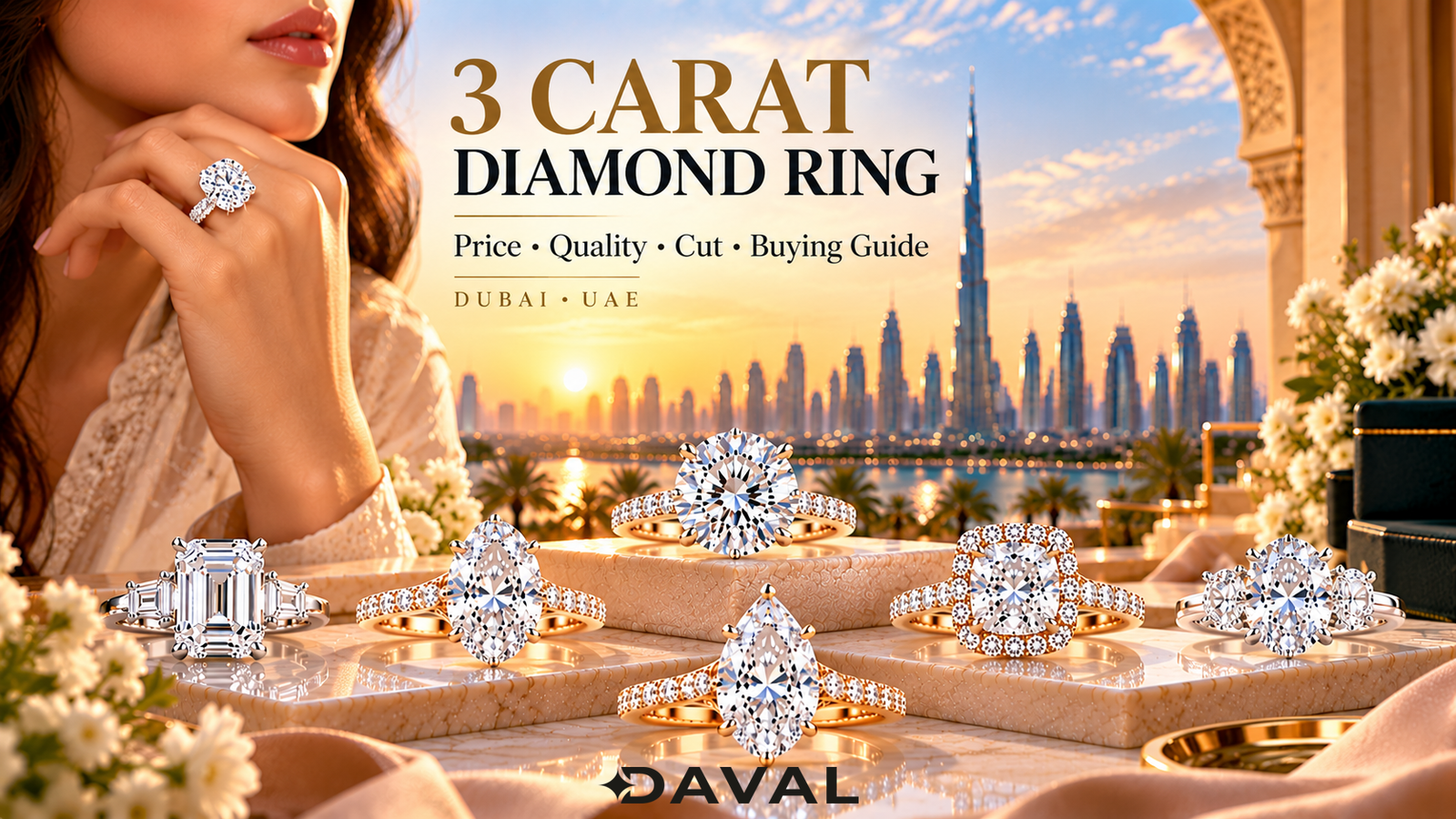 3 carat diamond ring